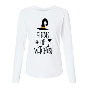 Halloween Funny Witch Up Witches Drunk Wine Beer Booze Gift Womens Cotton Relaxed Long Sleeve T-Shirt