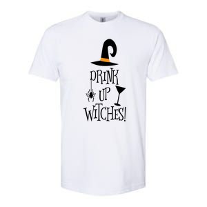 Halloween Funny Witch Up Witches Drunk Wine Beer Booze Gift Softstyle CVC T-Shirt