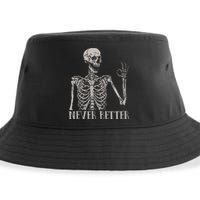 Halloweens For Women Never Better Skeleton Funny Skull Sustainable Bucket Hat