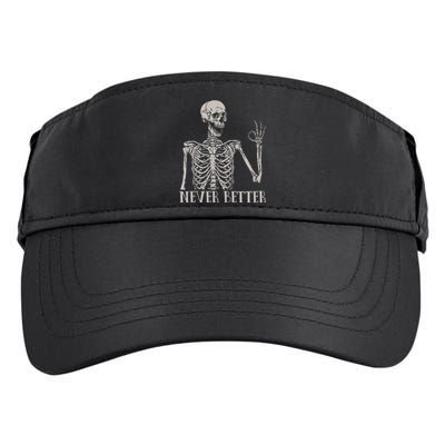 Halloweens For Women Never Better Skeleton Funny Skull Adult Drive Performance Visor