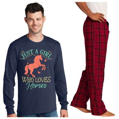 Horse For Wo Teens Girl Horse Lover Long Sleeve Pajama Set