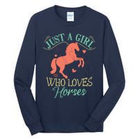 Horse For Wo Teens Girl Horse Lover Tall Long Sleeve T-Shirt