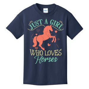 Horse For Wo Teens Girl Horse Lover Kids T-Shirt