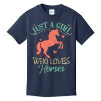 Horse For Wo Teens Girl Horse Lover Kids T-Shirt