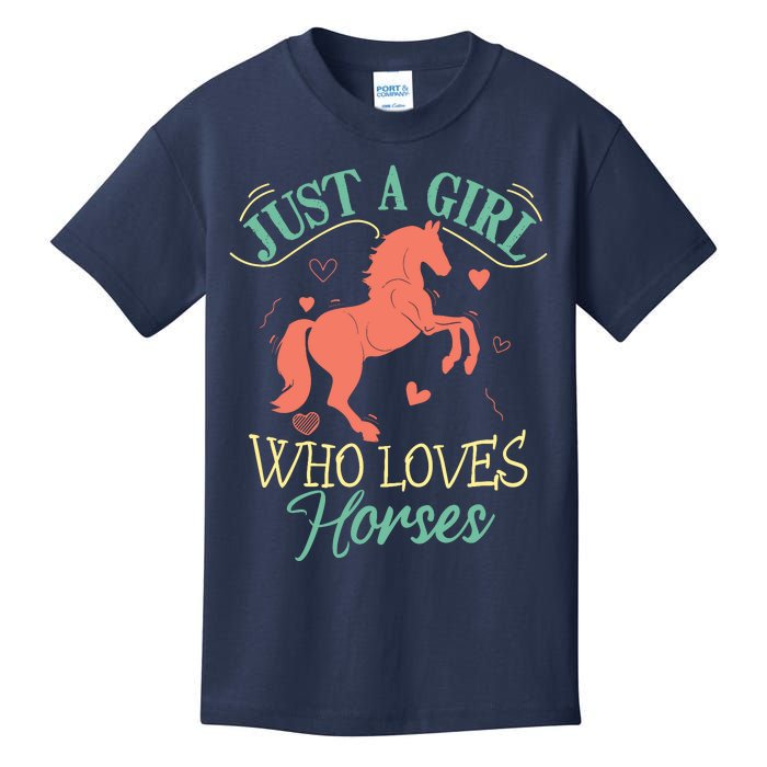 Horse For Wo Teens Girl Horse Lover Kids T-Shirt