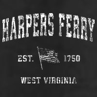 Harpers Ferry West Virginia Wv Vintage Us Flag Hat