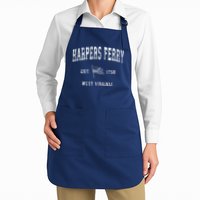 Harpers Ferry West Virginia Wv Vintage Us Flag Apron