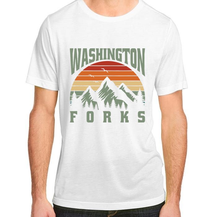 Home Funny Washington Forks Adult ChromaSoft Performance T-Shirt