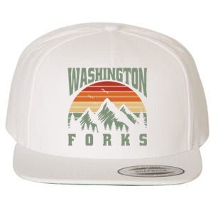 Home Funny Washington Forks Wool Snapback Cap