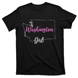 Home Funny W.A.S.H.I.N.G.T.O.N S.T.A.T.E Girl T-Shirt