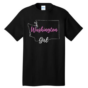 Home Funny W.A.S.H.I.N.G.T.O.N S.T.A.T.E Girl Tall T-Shirt