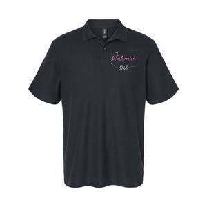 Home Funny W.A.S.H.I.N.G.T.O.N S.T.A.T.E Girl Softstyle Adult Sport Polo