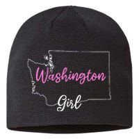 Home Funny W.A.S.H.I.N.G.T.O.N S.T.A.T.E Girl Sustainable Beanie