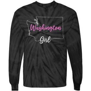 Home Funny W.A.S.H.I.N.G.T.O.N S.T.A.T.E Girl Tie-Dye Long Sleeve Shirt