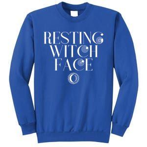 Halloween Funny Witch Costume Resting Witch Face Gift Sweatshirt