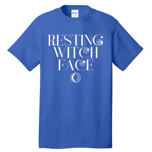 Halloween Funny Witch Costume Resting Witch Face Gift Tall T-Shirt