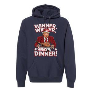 Humor Funny Winner Winner Christmas Dinner Trump Funny Xmas Premium Hoodie