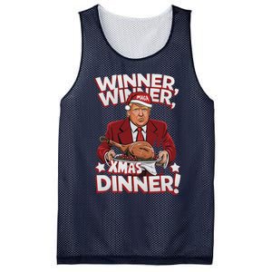 Humor Funny Winner Winner Christmas Dinner Trump Funny Xmas Mesh Reversible Basketball Jersey Tank