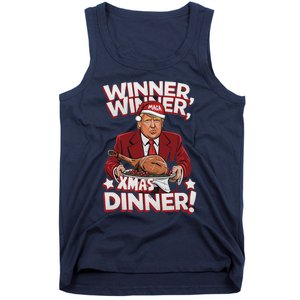 Humor Funny Winner Winner Christmas Dinner Trump Funny Xmas Tank Top