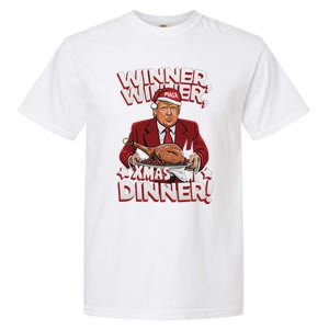 Humor Funny Winner Winner Christmas Dinner Trump Funny Xmas Garment-Dyed Heavyweight T-Shirt