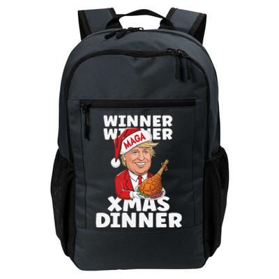 Humor Funny Winner Winner Christmas Dinner Trump Funny Xmas Daily Commute Backpack