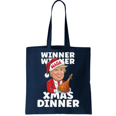 Humor Funny Winner Winner Christmas Dinner Trump Funny Xmas Tote Bag