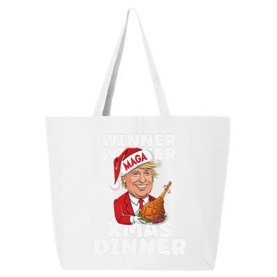 Humor Funny Winner Winner Christmas Dinner Trump Funny Xmas 25L Jumbo Tote