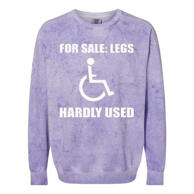 Handicapped For Wheelchair Humor Colorblast Crewneck Sweatshirt