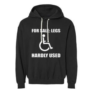 Handicapped For Wheelchair Humor Garment-Dyed Fleece Hoodie