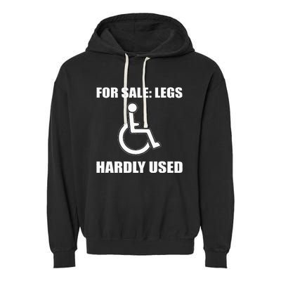 Handicapped For Wheelchair Humor Garment-Dyed Fleece Hoodie