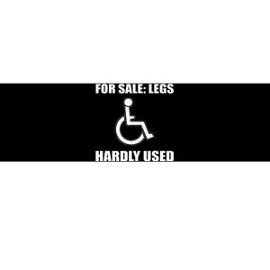 Handicapped For Wheelchair Humor Bumper Sticker