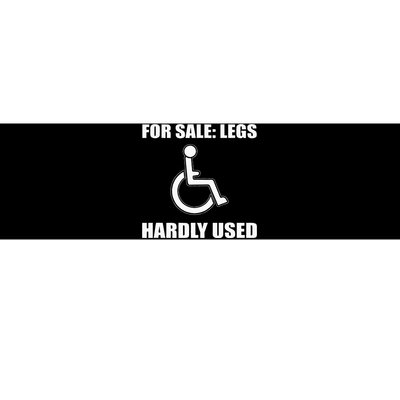 Handicapped For Wheelchair Humor Bumper Sticker