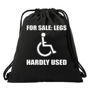 Handicapped For Wheelchair Humor Drawstring Bag