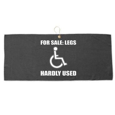 Handicapped For Wheelchair Humor Large Microfiber Waffle Golf Towel