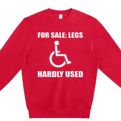 Handicapped For Wheelchair Humor Premium Crewneck Sweatshirt