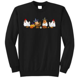 Halloween Funny Witch Spooky Chicken Costume Chick Or Treat Sweatshirt