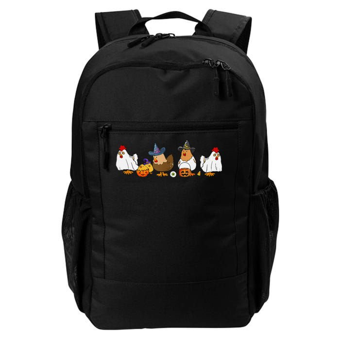 Halloween Funny Witch Spooky Chicken Costume Chick Or Treat Daily Commute Backpack