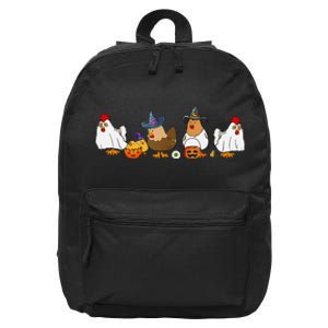 Halloween Funny Witch Spooky Chicken Costume Chick Or Treat 16 in Basic Backpack