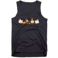 Halloween Funny Witch Spooky Chicken Costume Chick Or Treat Tank Top