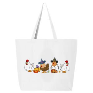 Halloween Funny Witch Spooky Chicken Costume Chick Or Treat 25L Jumbo Tote