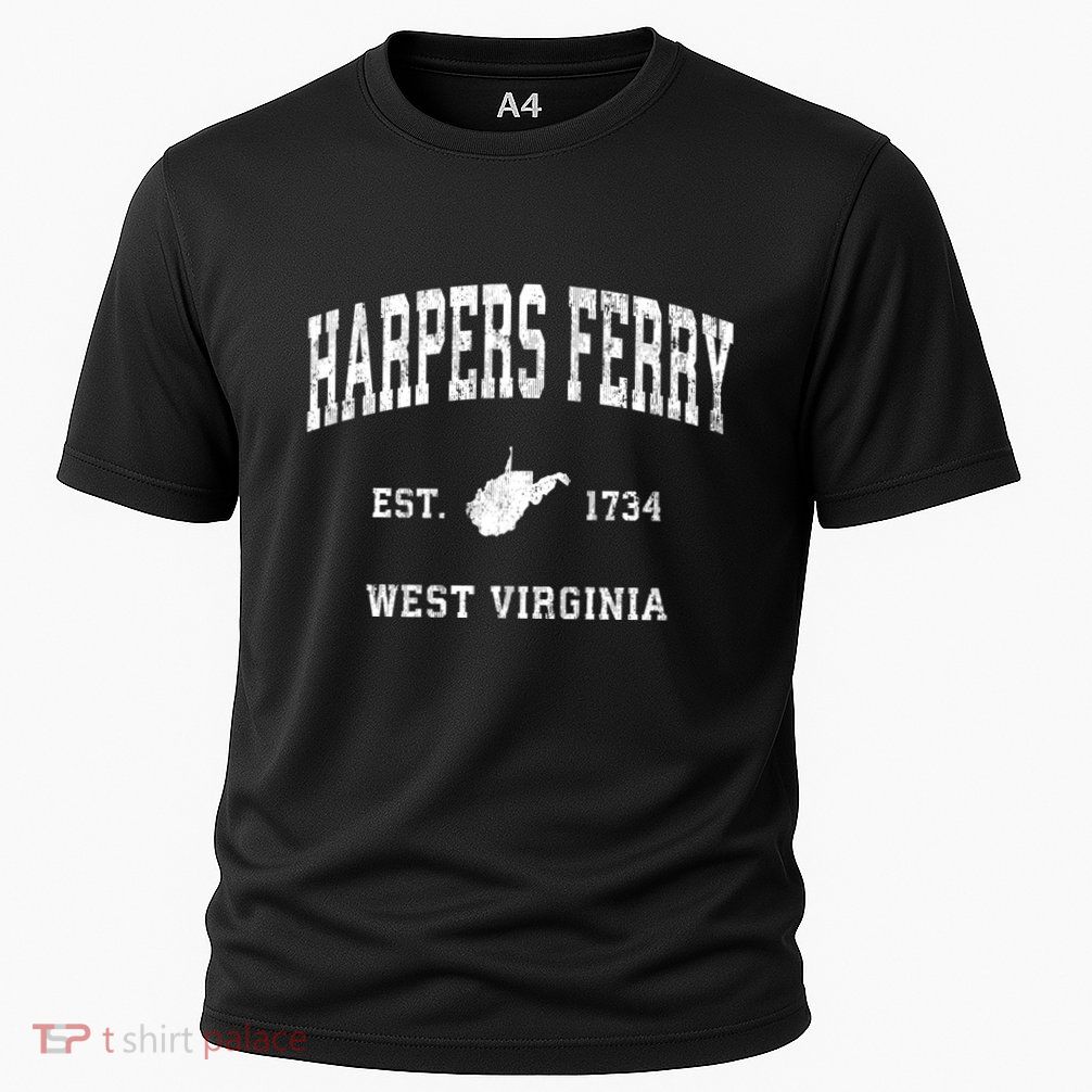 Harpers Ferry West Virginia Wv Vintage Athletic Sports Performance Shirt