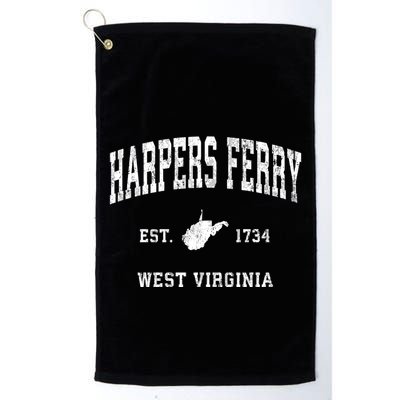 Harpers Ferry West Virginia Wv Vintage Athletic Sports Golf Towel