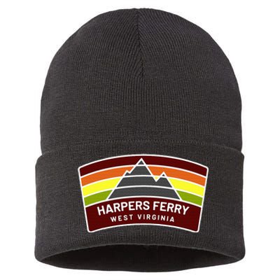 Harpers Ferry West Virginia Mountains Wv Vacation Souvenir Sustainable Knit Beanie