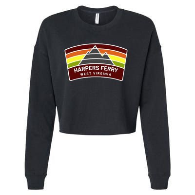 Harpers Ferry West Virginia Mountains Wv Vacation Souvenir Cropped Pullover Crew