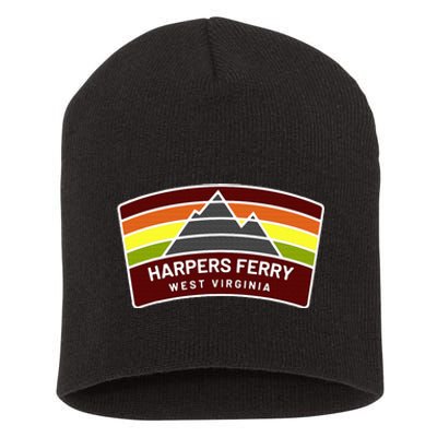 Harpers Ferry West Virginia Mountains Wv Vacation Souvenir Short Acrylic Beanie