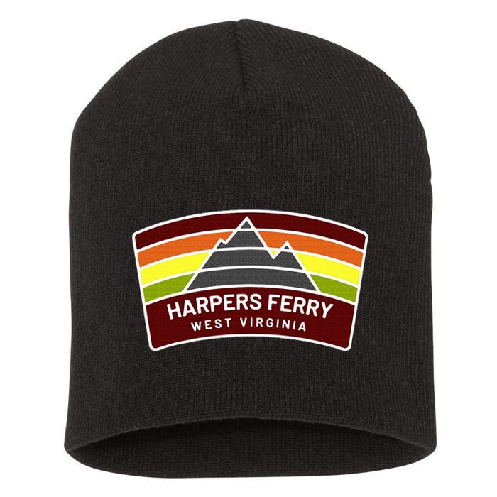 Harpers Ferry West Virginia Mountains Wv Vacation Souvenir Short Acrylic Beanie