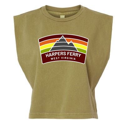 Harpers Ferry West Virginia Mountains Wv Vacation Souvenir Garment-Dyed Women's Muscle Tee