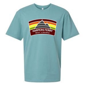 Harpers Ferry West Virginia Mountains Wv Vacation Souvenir Sueded Cloud Jersey T-Shirt