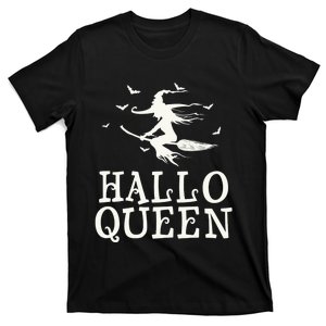 Halloqueen Funny Witch Halloween Queen T-Shirt