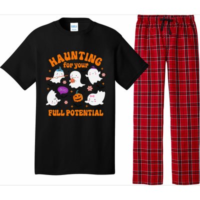 Haunting For Your Full Potential Cute Halloween Ghost Pajama Set